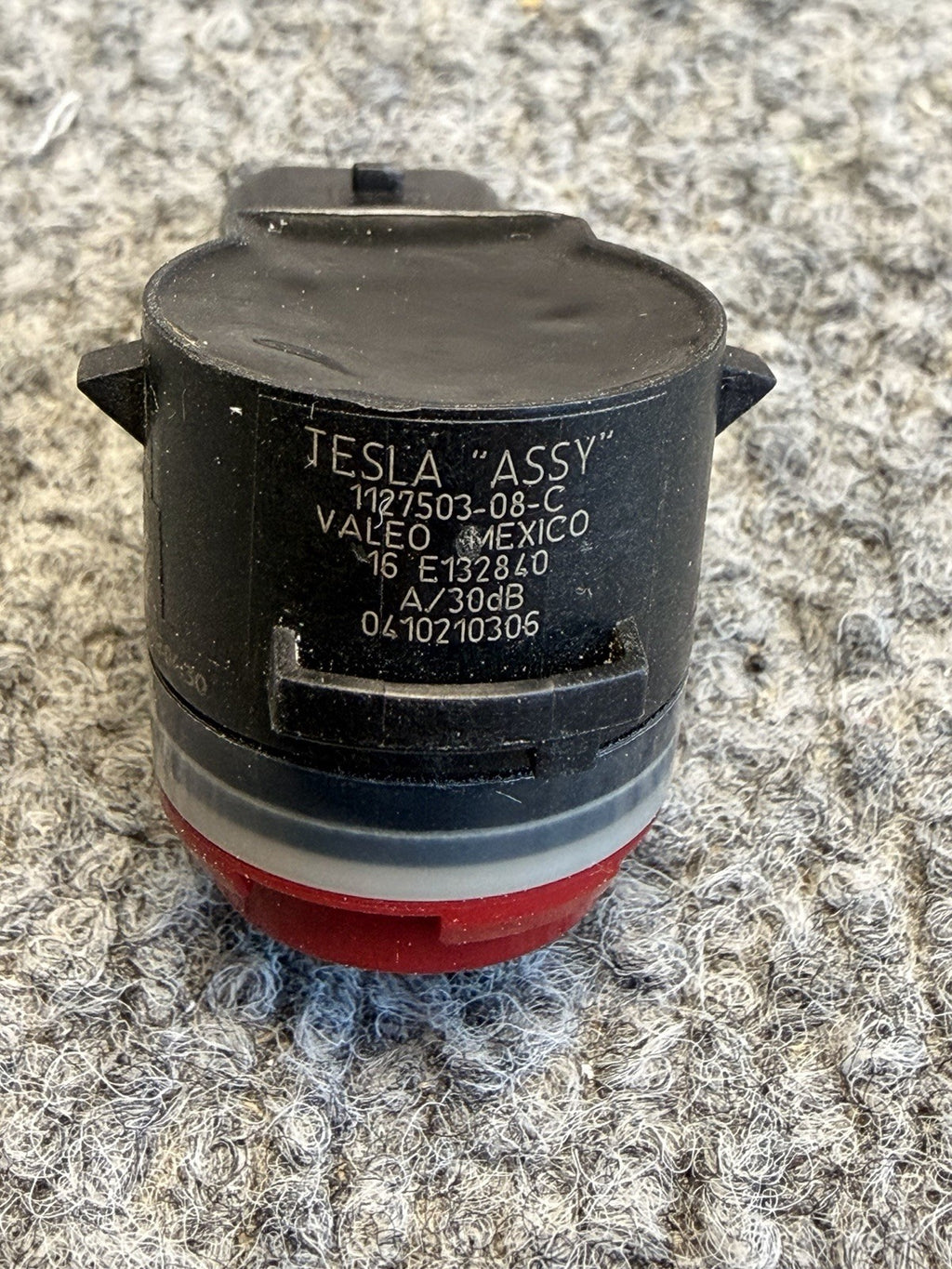 2020-2025 Tesla Model 3 Y Bumper Assist Parking Ultrasonic PDC Sensor Red OEM