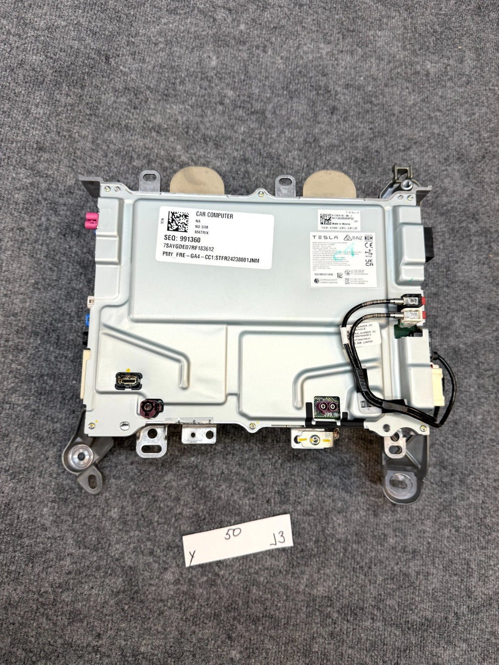 2020-2024 TESLA MODEL Y MCU 4.0 CAR COMPUTER MEDIA CONTROL MODULE OEM, 178741990