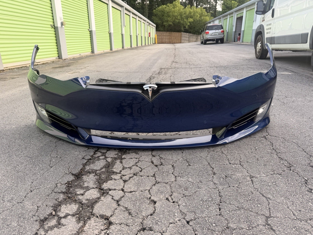 ✅ 2016-2022 OEM Tesla Model S Front Bumper Cover Panel BLUE OEM COMPLETE