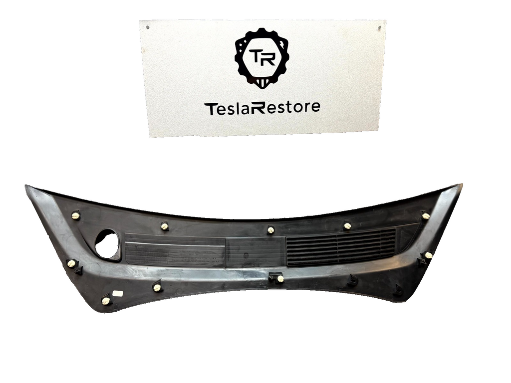 2017-2023 TESLA MODEL 3 REAR APRON WINDSHIELD WIPER COWL COVER OEM, 1081675-00-B