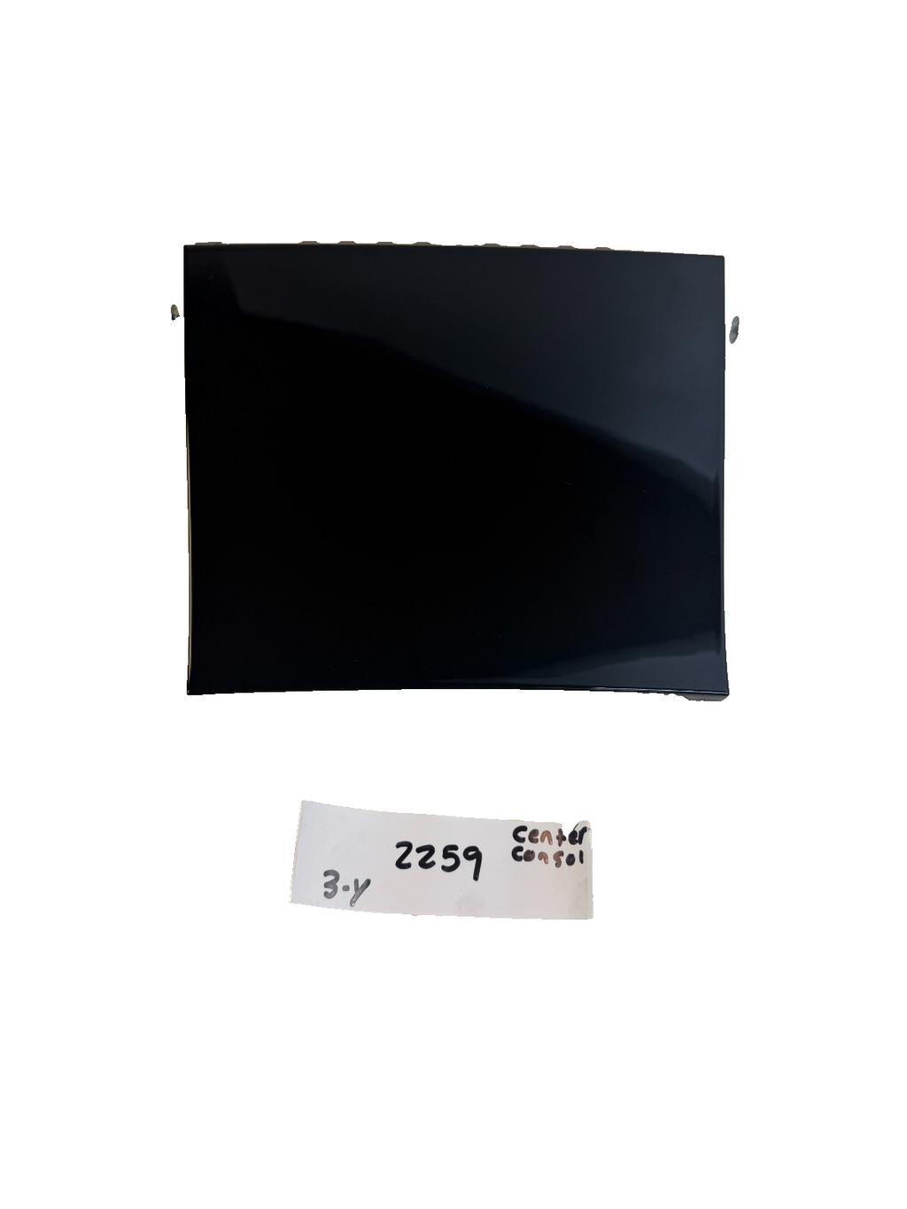 17-23 TESLA MODEL 3 Y CENTER CONSOLE PHONE DOCK TRAY COVER GLOSSY BLACK TRIM OEM