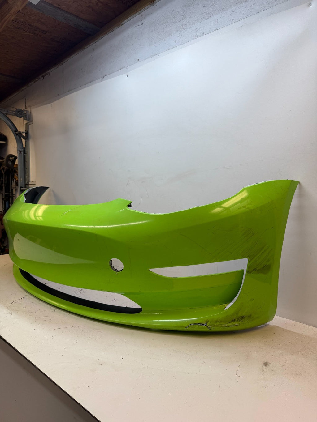2017-2023 Tesla Model 3 Front Bumper Cover Panel w/ Park Sensor Hole Assembly