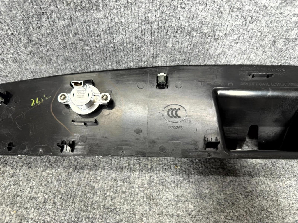 2016-2020 Tesla Model X Rear Liftgate Lower Trim Molding OEM, 1037897-00-E