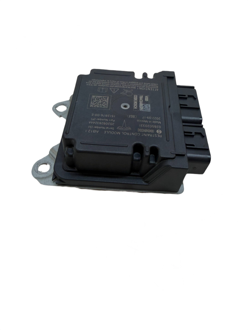 2017 - 2023 TESLA MODEL 3 RESTRAINT DIAGNOSTIC COMPUTER MODULE OEM, 1512876-00-E