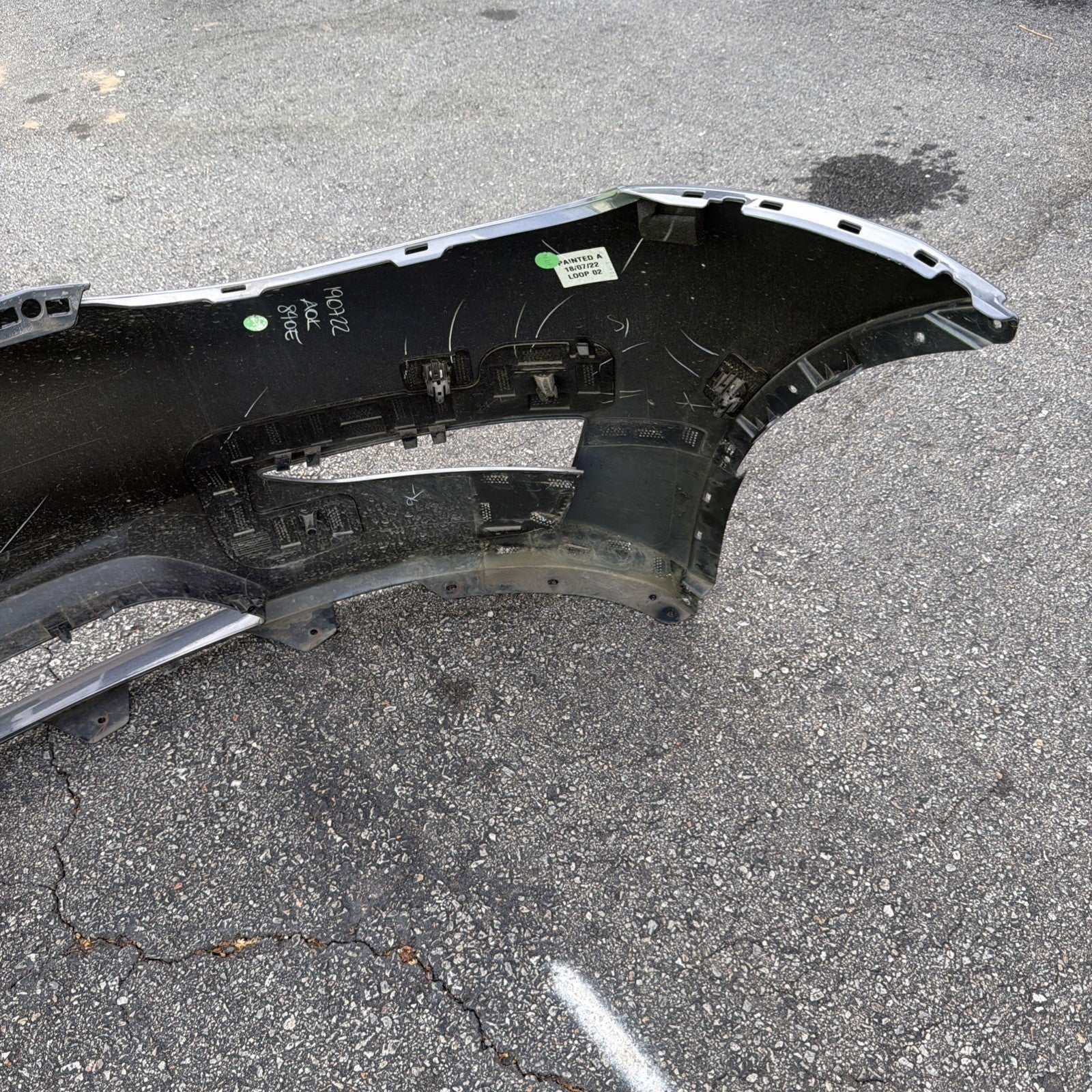 20-22 Model Y Front Bumper Cover Gray w/ Sensor Holes -  PMNG OEM 1606844-17-A