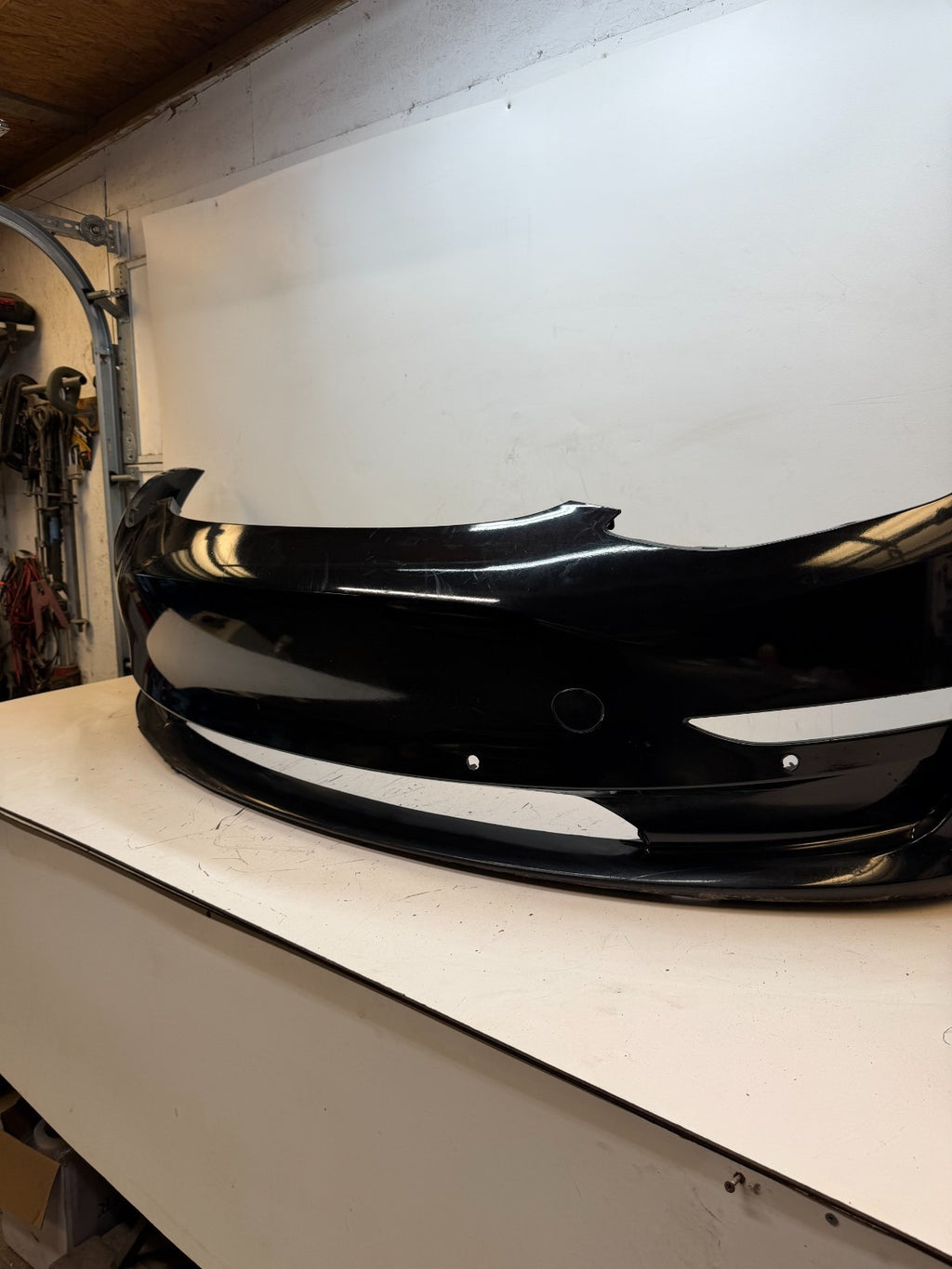 2017-2023 Tesla Model 3 Front Bumper Cover Panel w/ Park Sensor Hole Assembly