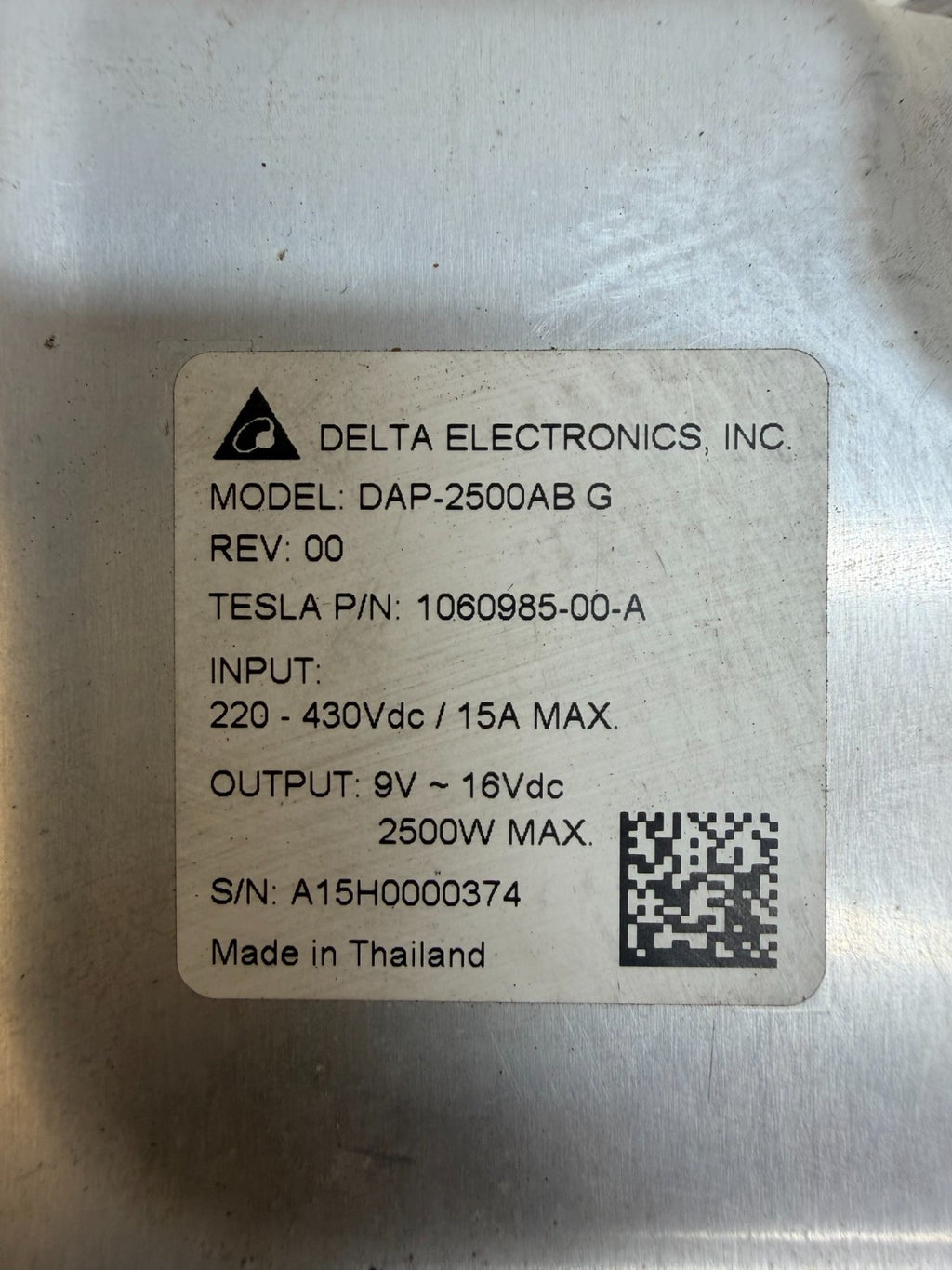 2016-20 Tesla Model X High Voltage DC-DC Inverter Converter Module 1060985-00-A
