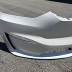 2021-2025 Tesla Model X Front Bumper Cover White WITHOUT Sensor 1588184-S0-B
