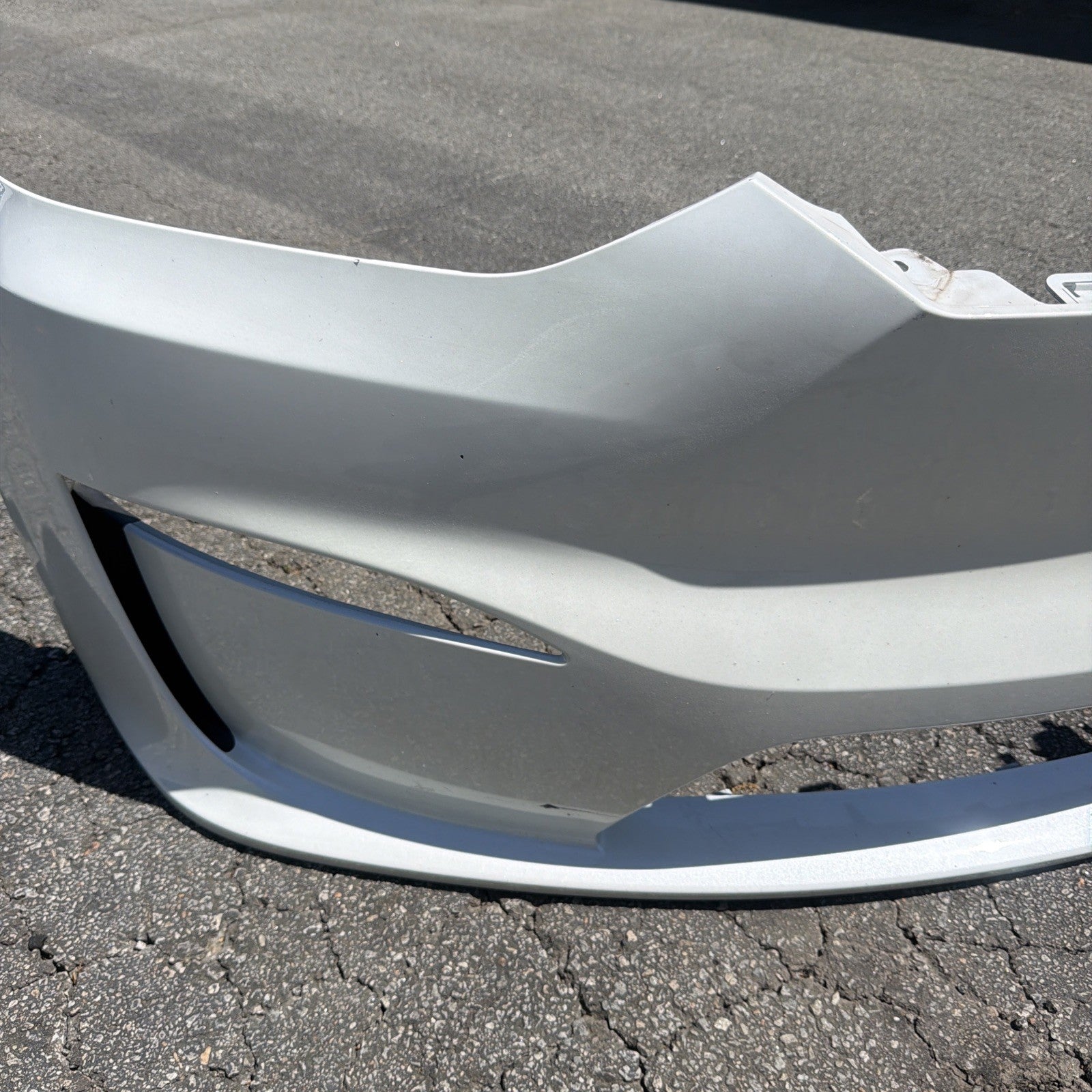 2021-2025 Tesla Model X Front Bumper Cover White WITHOUT Sensor 1588184-S0-B