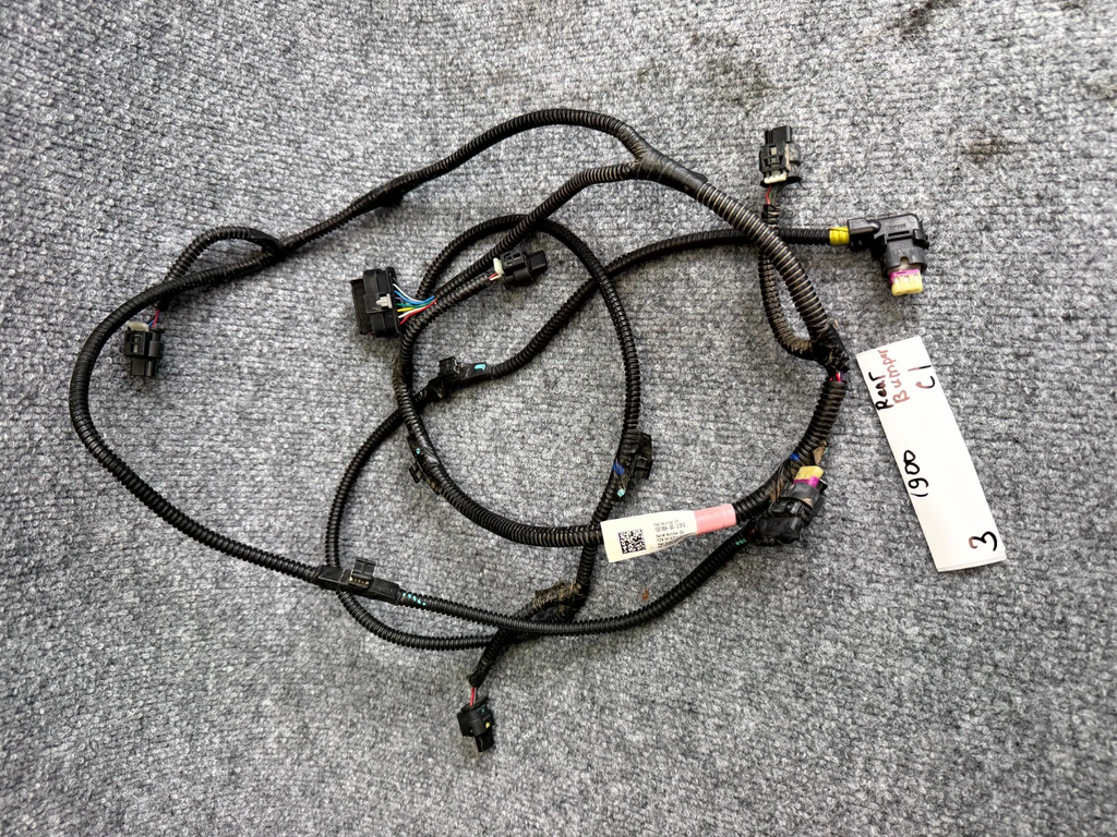 2017-2023 TESLA MODEL 3 REAR BUMPER WIRE HARNESS W/SENSORS OEM, 1067959-00-D