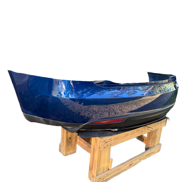 2015 TESLA MODEL S REAR BUMPER COVER PANEL W/ PDC VALANCE BLUE