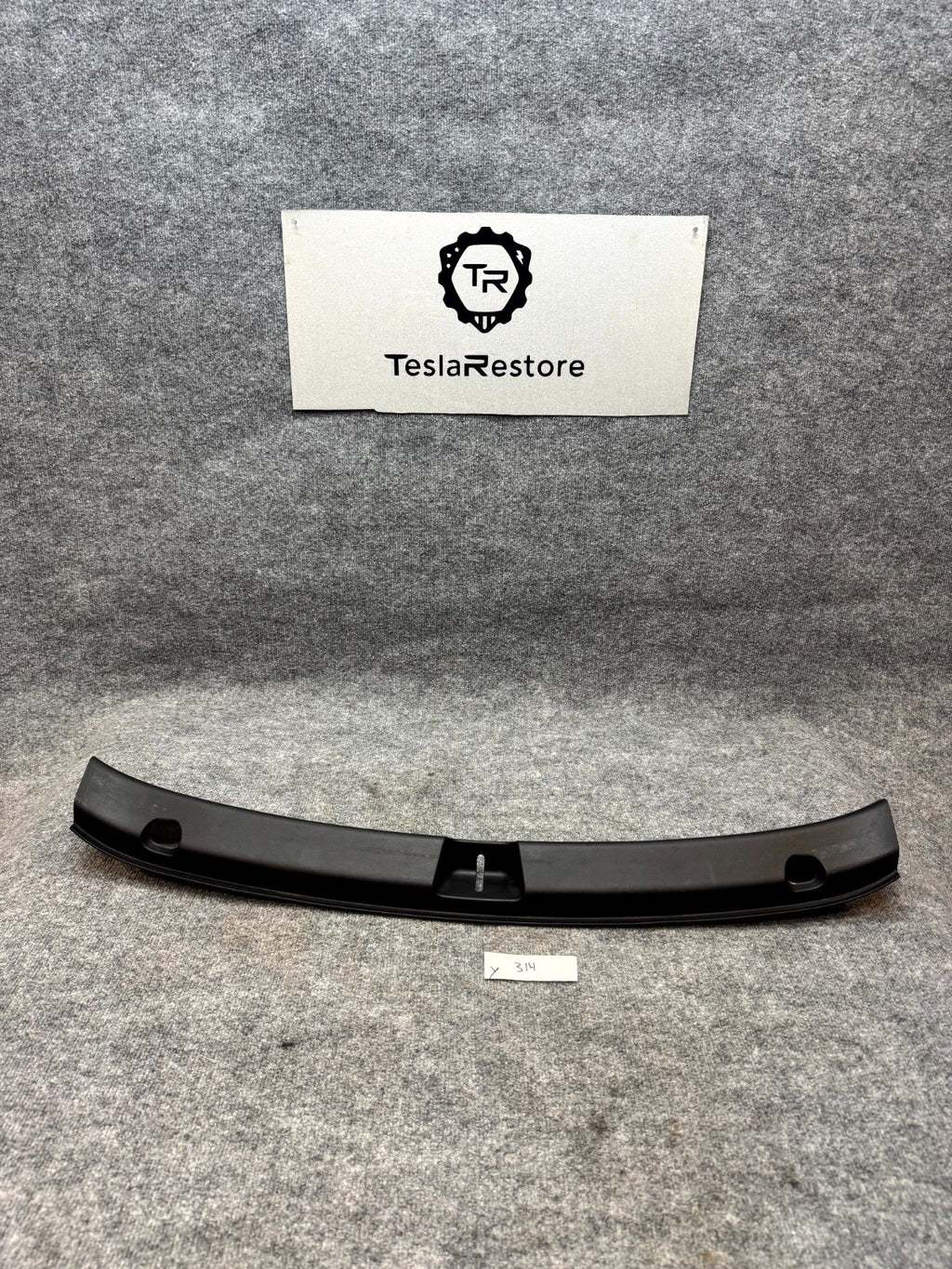 2020-2024 TESLA MODEL Y TRUNK LATCH LOCK SILL SCUFF PLATE TRIM OEM, 1494631-00-C