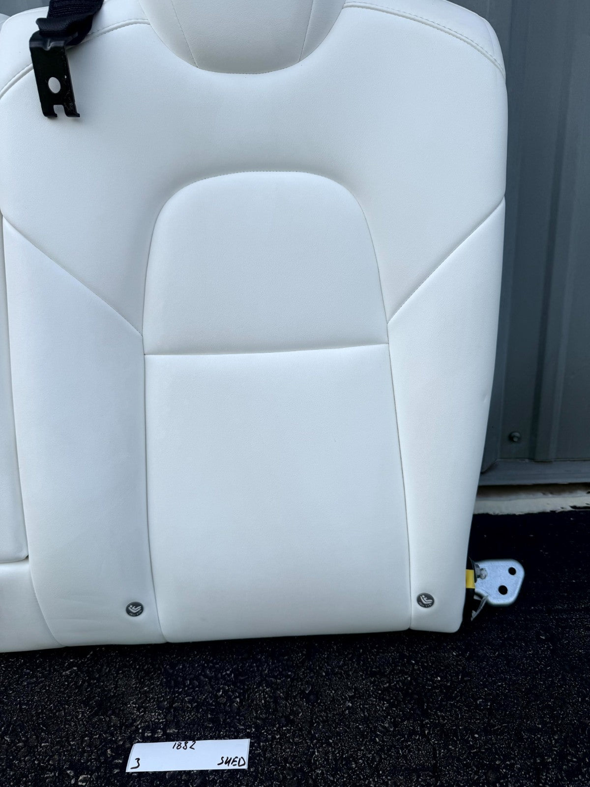 17-23 TESLA MODEL 3 REAR LEFT 2ND ROW UPPER SEAT CUSHION BACKREST OEM, 145280600