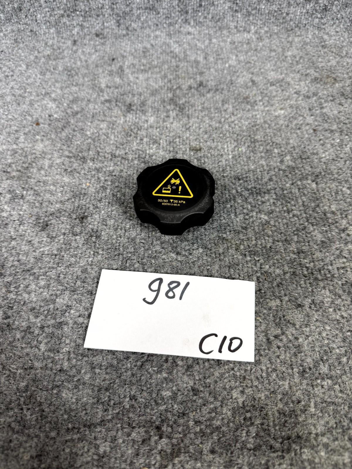 12-20 Tesla Model X S Coolant Reservoir Bottle Tank Cap Cover OEM, 6007612-00-A