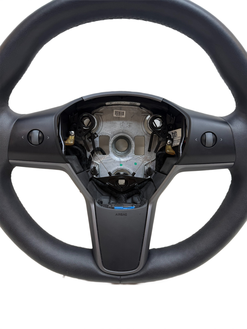 2020-2024 Tesla Model 3 Y Steering Wheel Leather Black Heated 1490214-00-B