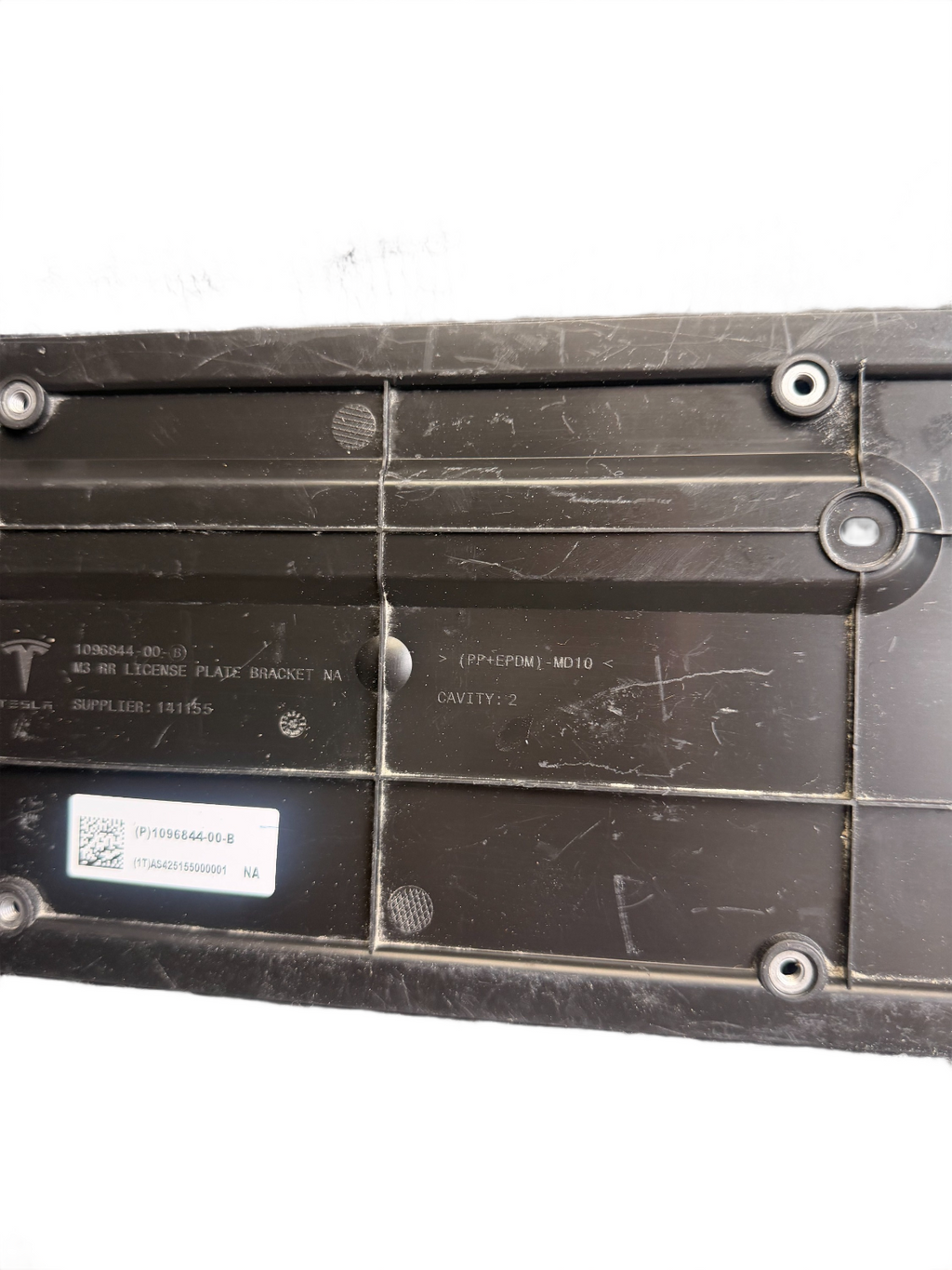 2017-2023 Tesla Model 3 Y Rear License Plate Bracket 1096844-00-B
