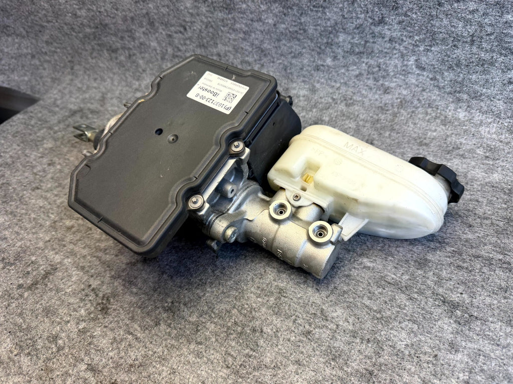 ♦️12-20 TESLA MODEL S BRAKE BOOSTER MASTER CYLINDER W/ RESERVOIR OEM, 103712300B