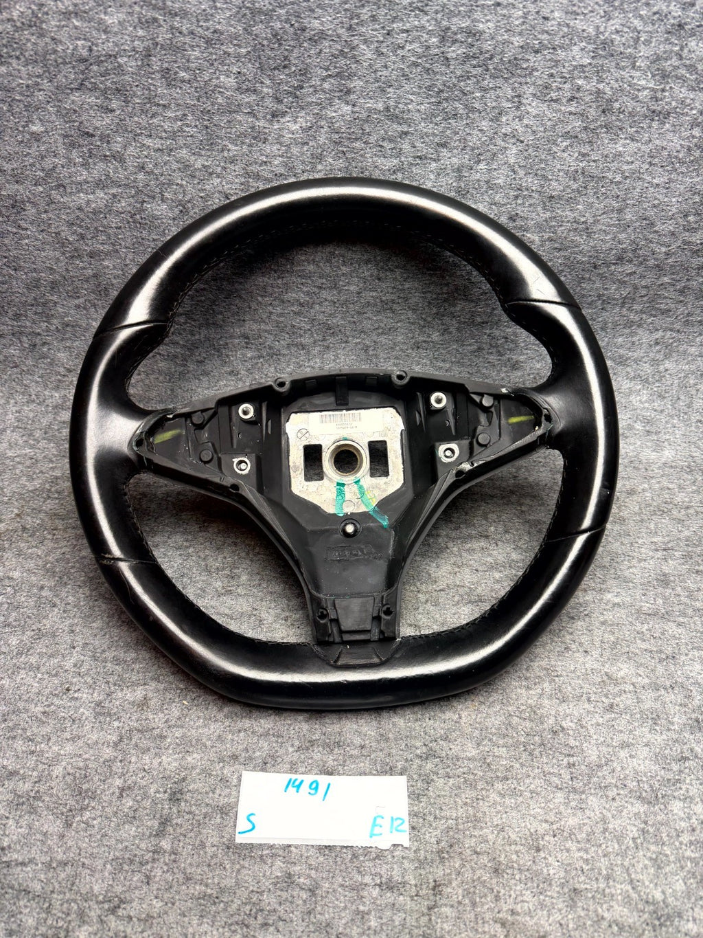 ♦️2012-2020 TESLA MODEL S DRIVER STEERING WHEEL BLACK ASSEMBLY OEM, 1005279-00-D