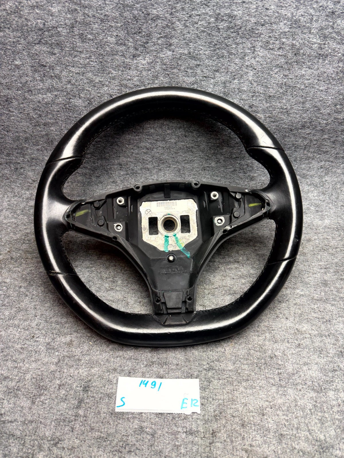 ♦️2012-2020 TESLA MODEL S DRIVER STEERING WHEEL BLACK ASSEMBLY OEM, 1005279-00-D