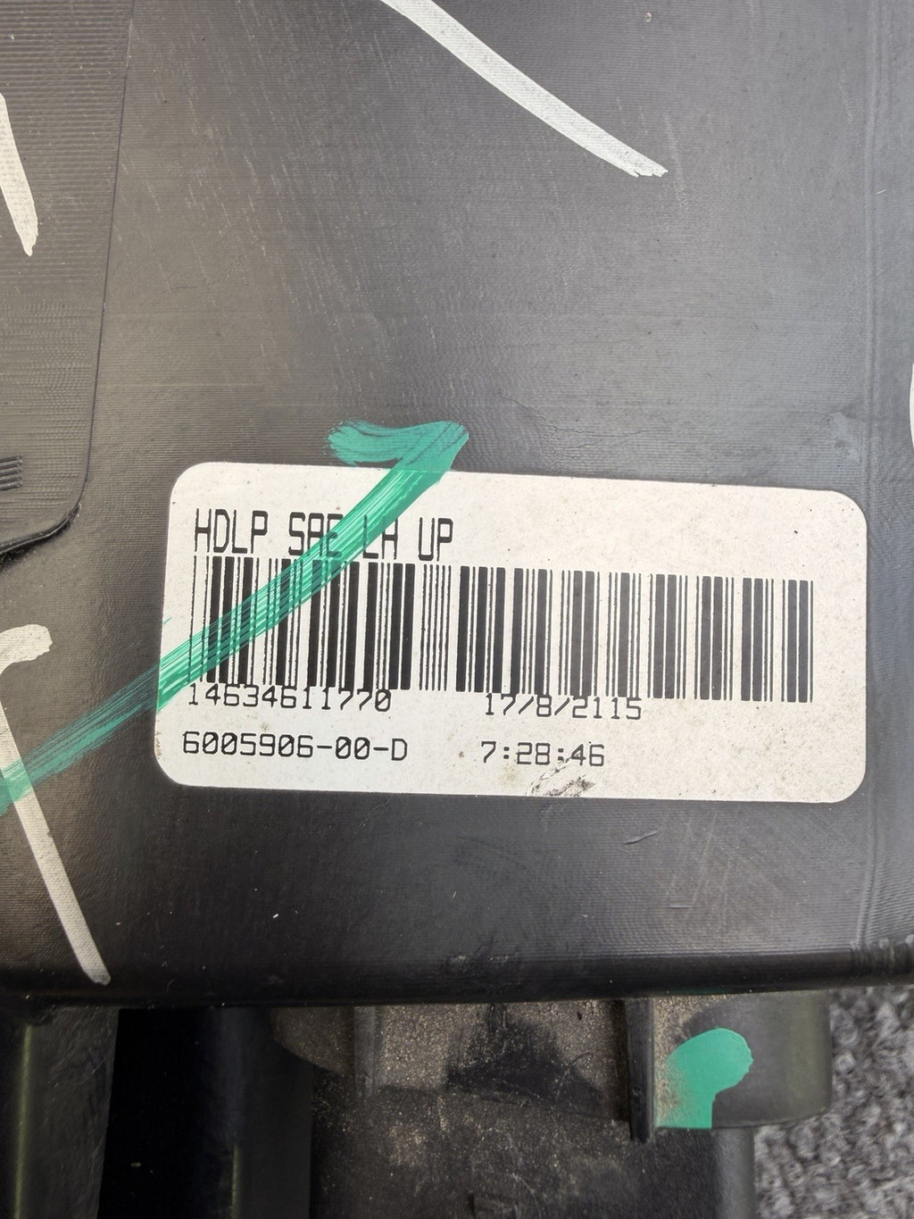 TESLA MODEL S HEADLIGHT LEFT DRIVER 2012 2013 2014 2015 XENON 6005906-00-D OEM