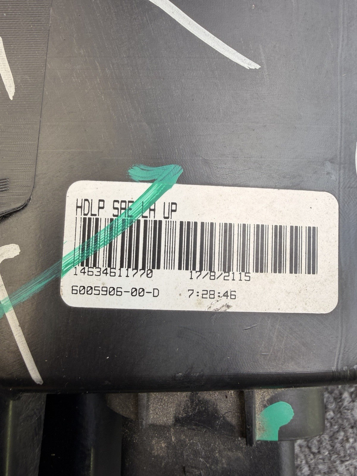 TESLA MODEL S HEADLIGHT LEFT DRIVER 2012 2013 2014 2015 XENON 6005906-00-D OEM