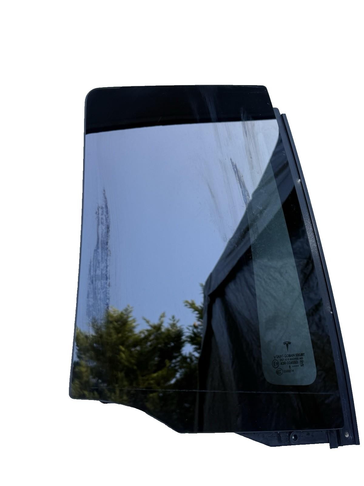♦️16-20 TESLA MODEL X REAR RIGHT SIDE DOOR QUARTER WINDOW GLASS OEM, 105527500G