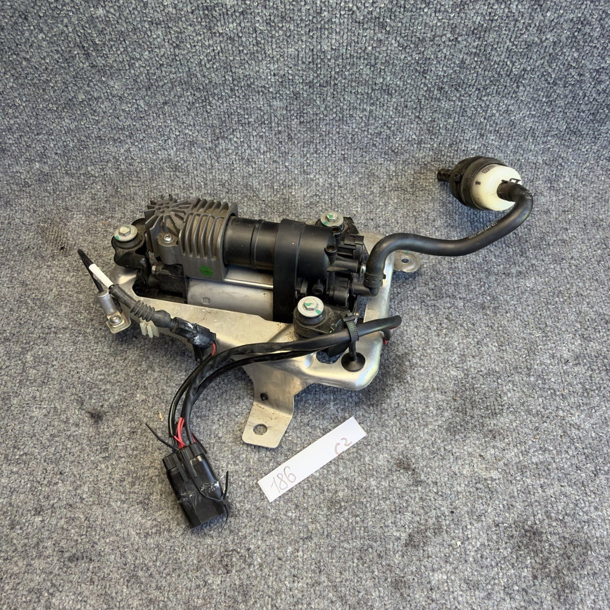 2012-2015 Tesla Model S Air Suspension Compressor Pump w/ Bracket 6006404-00-B
