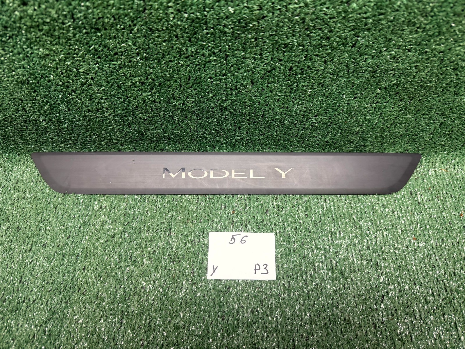 ♦️2020-2024 TESLA MODEL Y FRONT RIGHT DOOR SILL SCUFF PLATE TRIM OEM, 1494301-00