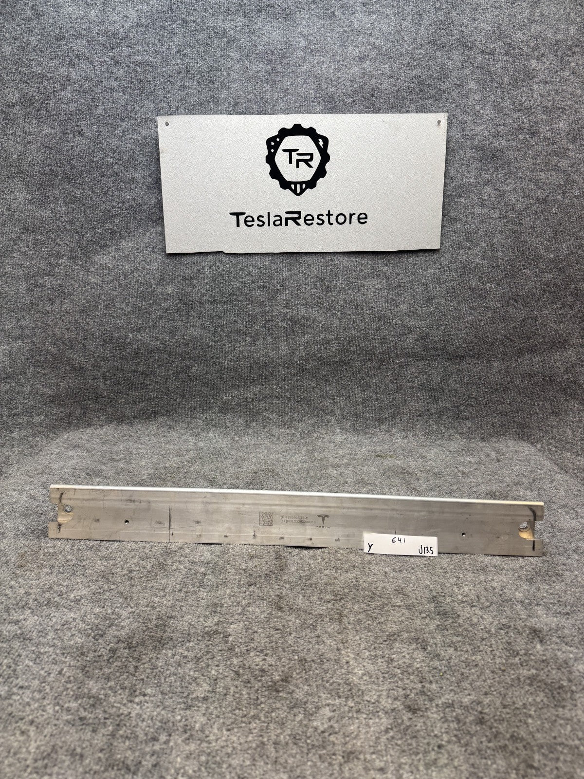 2017 - 2024 TESLA MODEL 3 Y FRONT TRUNK FRUNK SUPPORT BEAM OEM, 1636605-00-C