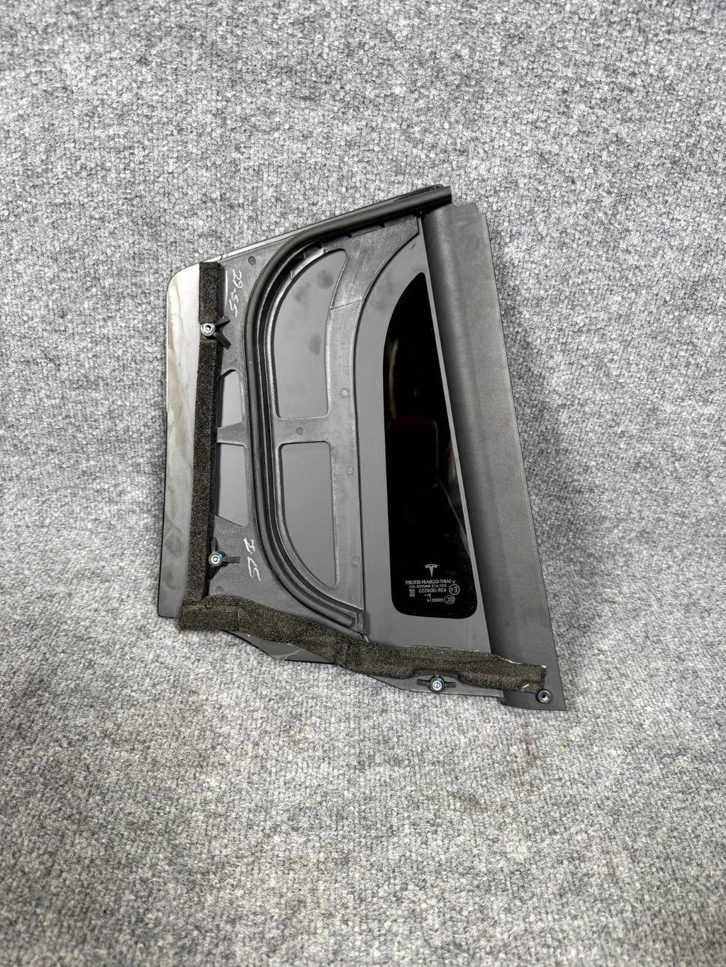 2016-2020 Tesla Model X Rear Left Side Quarter Window Glass OEM, 43R-004553