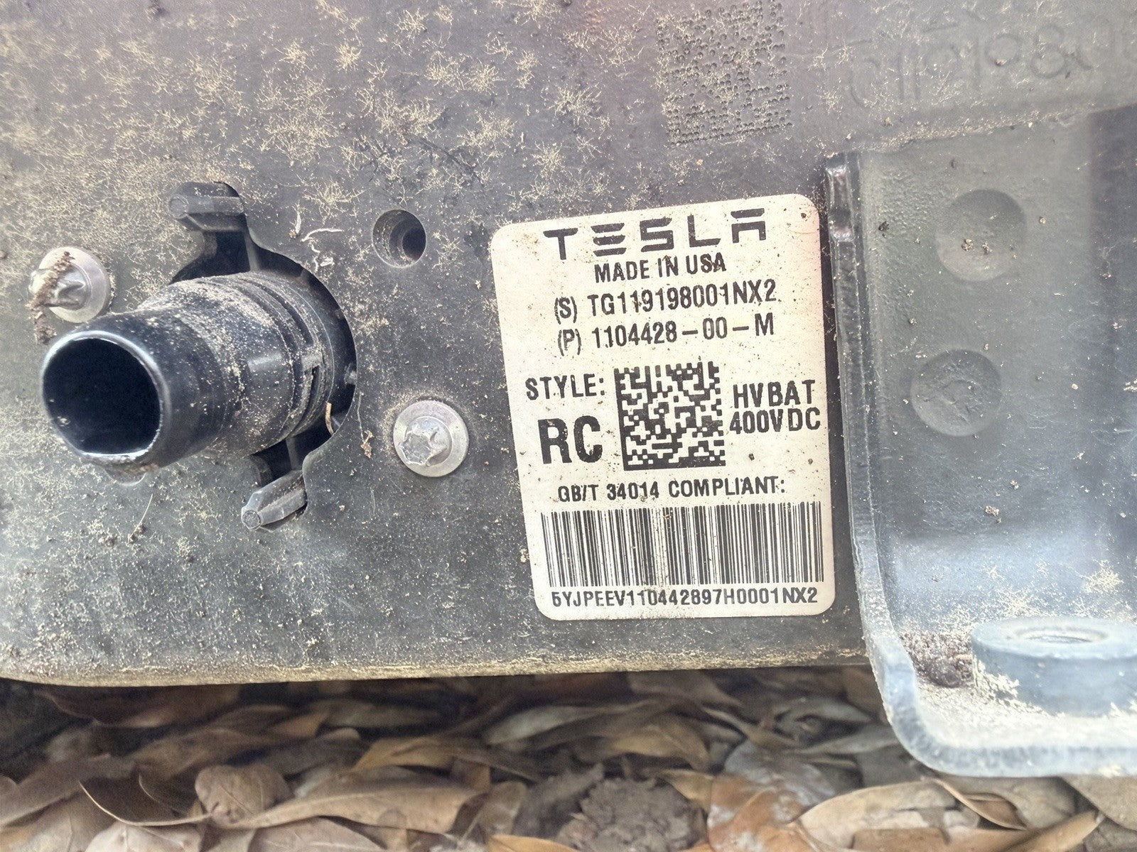 ♦️Tesla Model 3 RWD High Voltage Battery 400VDC 1104422-10-K OEM 17-21