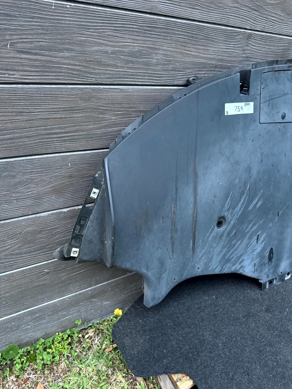 2017-2023 TESLA MODEL 3 REAR BUMPER UNDERBODY LOWER BOARD COVER OEM, 113541000A