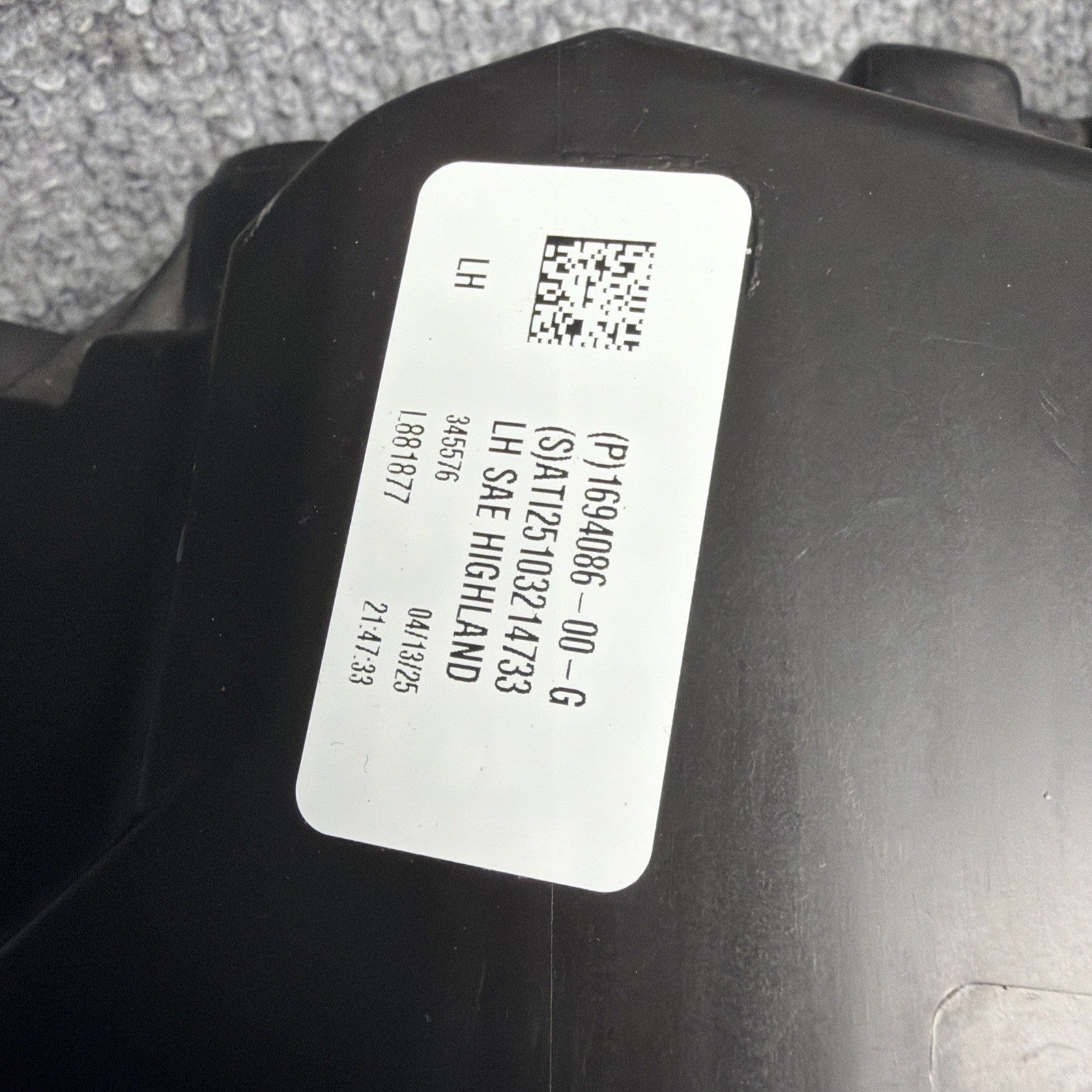 2024 2025 Tesla Model 3 Highland Left Driver Side Headlight LED OEM 1694086-00-G