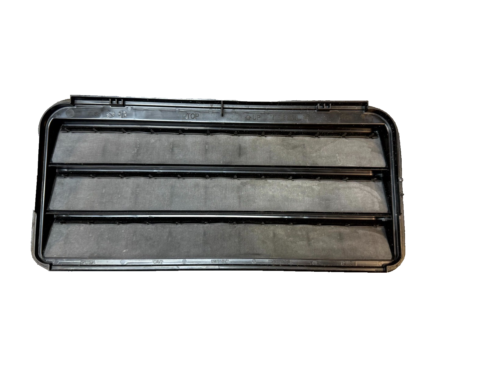 2017-2023 TESLA MODEL Y/3 AIR EXTRACTOR CABIN VENT GRILLE BLACK OEM, 109875100C