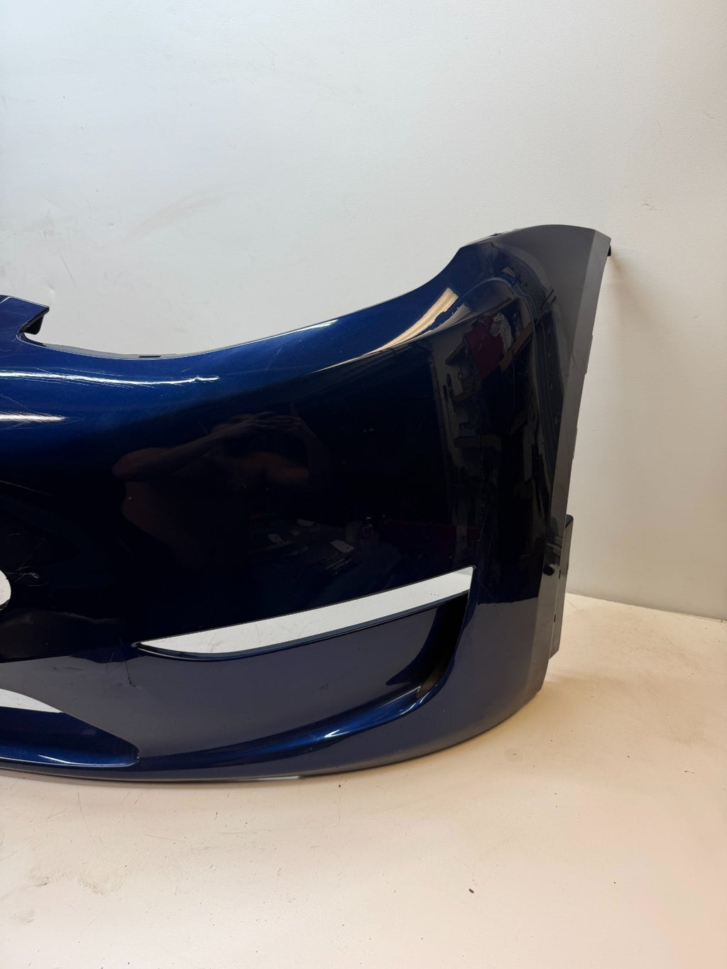 2022-2024 Tesla Model Y Front Bumper Cover W/O Sensor Holes OEM P1687994-TX-A