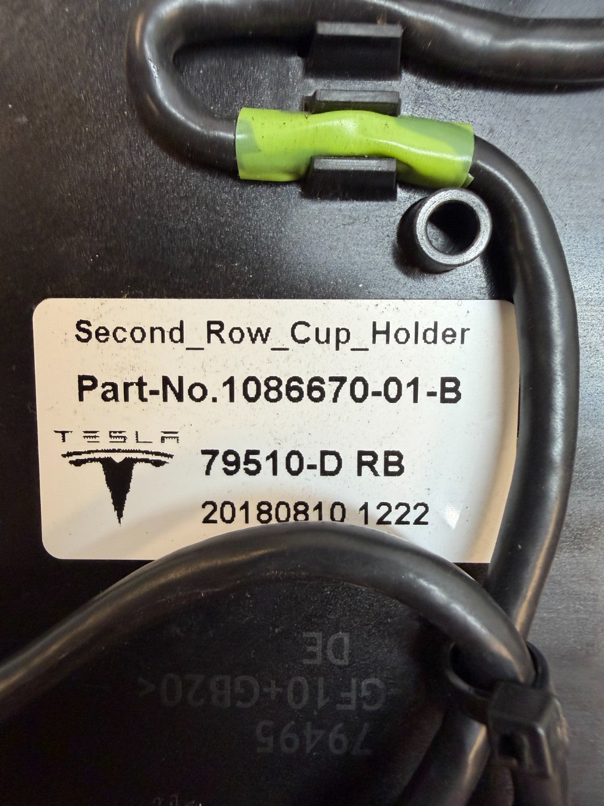 2016-2020 Tesla Model S Center Console Rear Cupholder Bracket 1086670-01-B