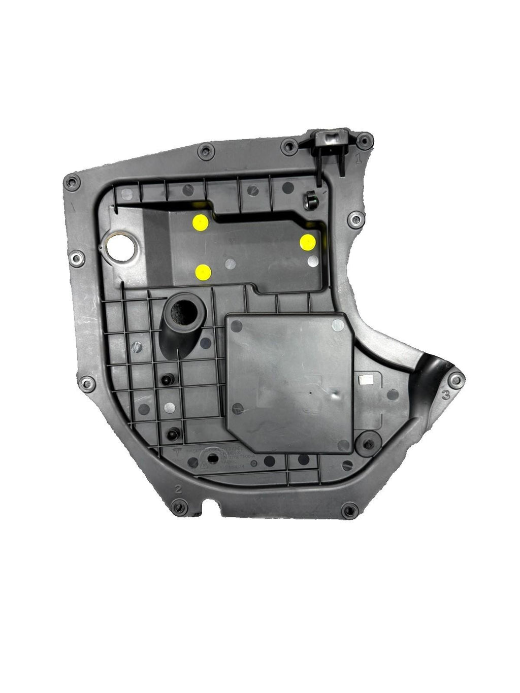 16-20 Tesla Model X Left Side Window Regulator Carrier Panel OEM, 1111671-00-A