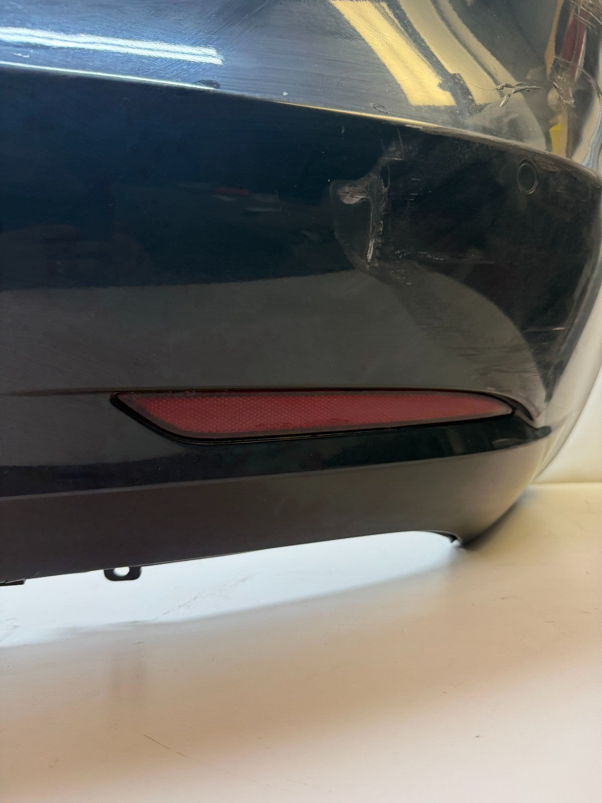 2017-2023 Tesla Model 3 M3 Rear Bumper Cover with Park Assist Sensor Black