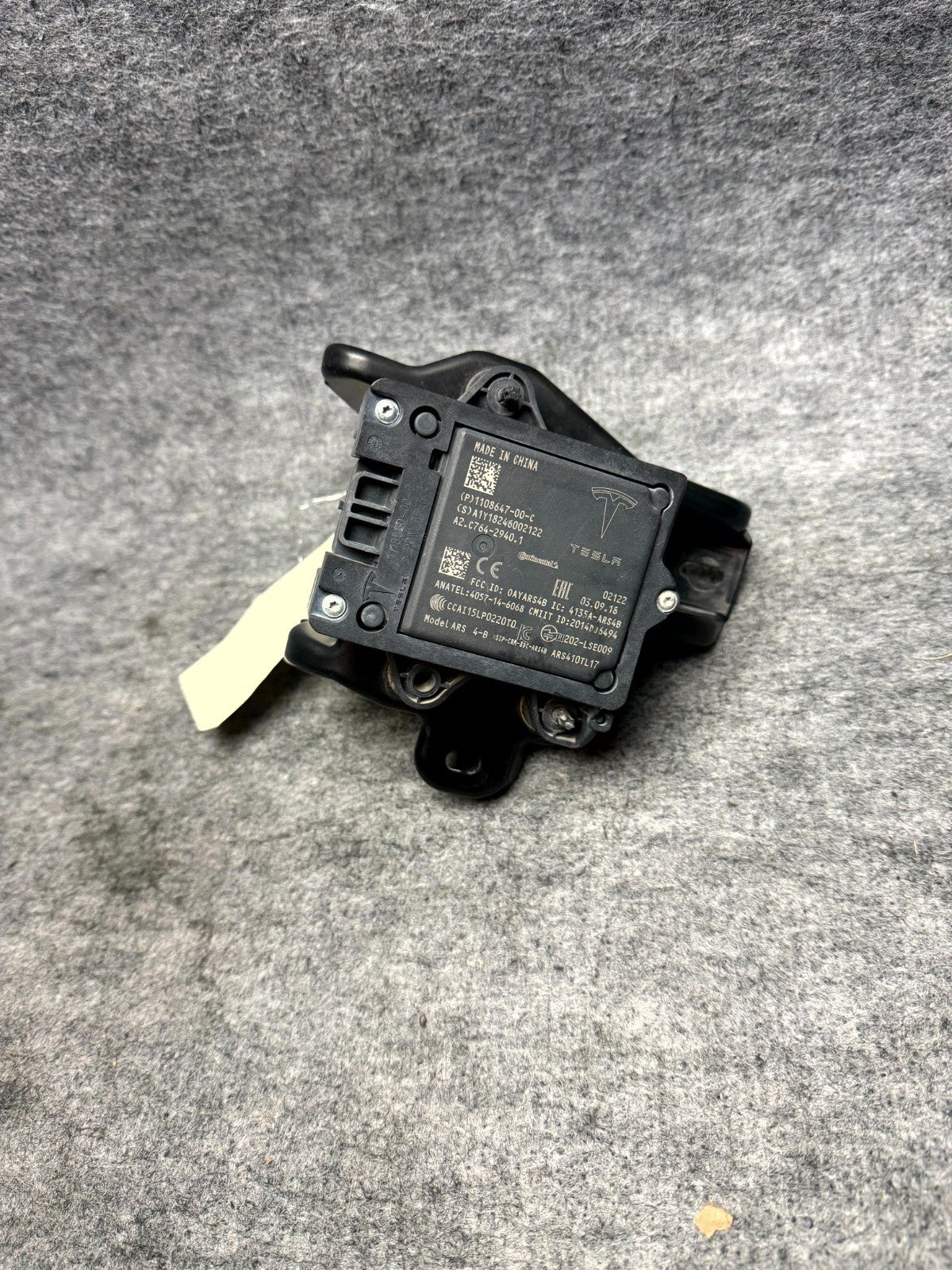 ♦️16-20 TESLA MODEL S X 3 SEVEN PIN PERPENDICULAR REDAR SENSOR OEM, 1108647-00-C
