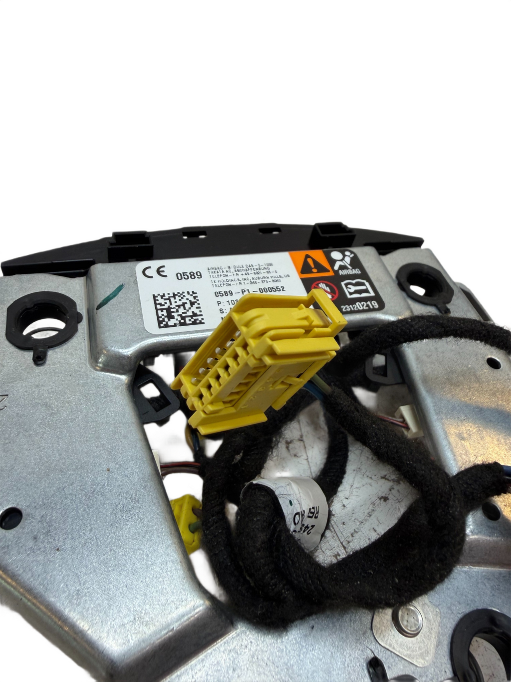 2016-20 Tesla Model X Steering Wheel Plate Bracket & Safety Module 1036778-01-E