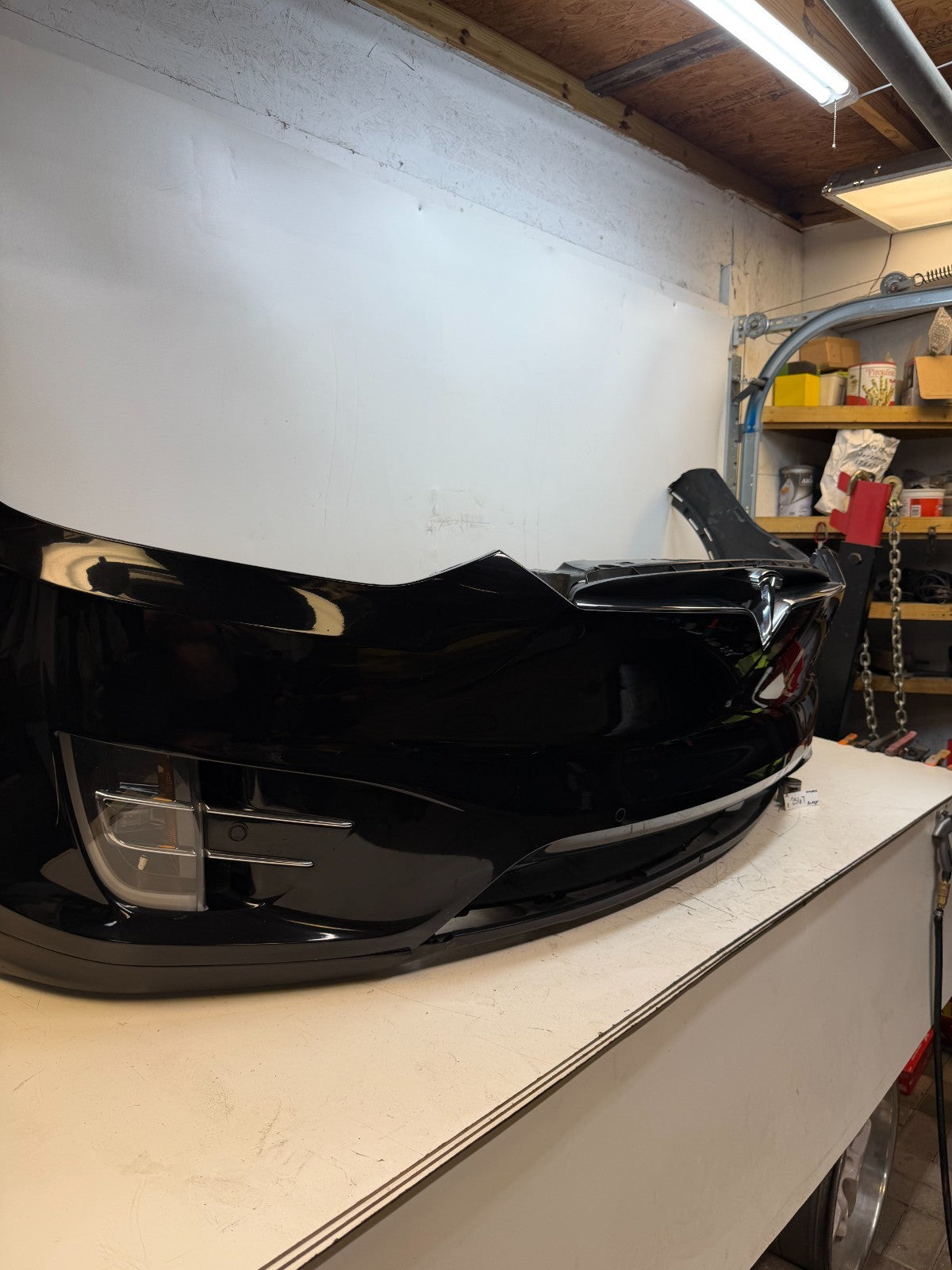 2016-2020 Tesla Model X Front Bumper Cover Complete Black