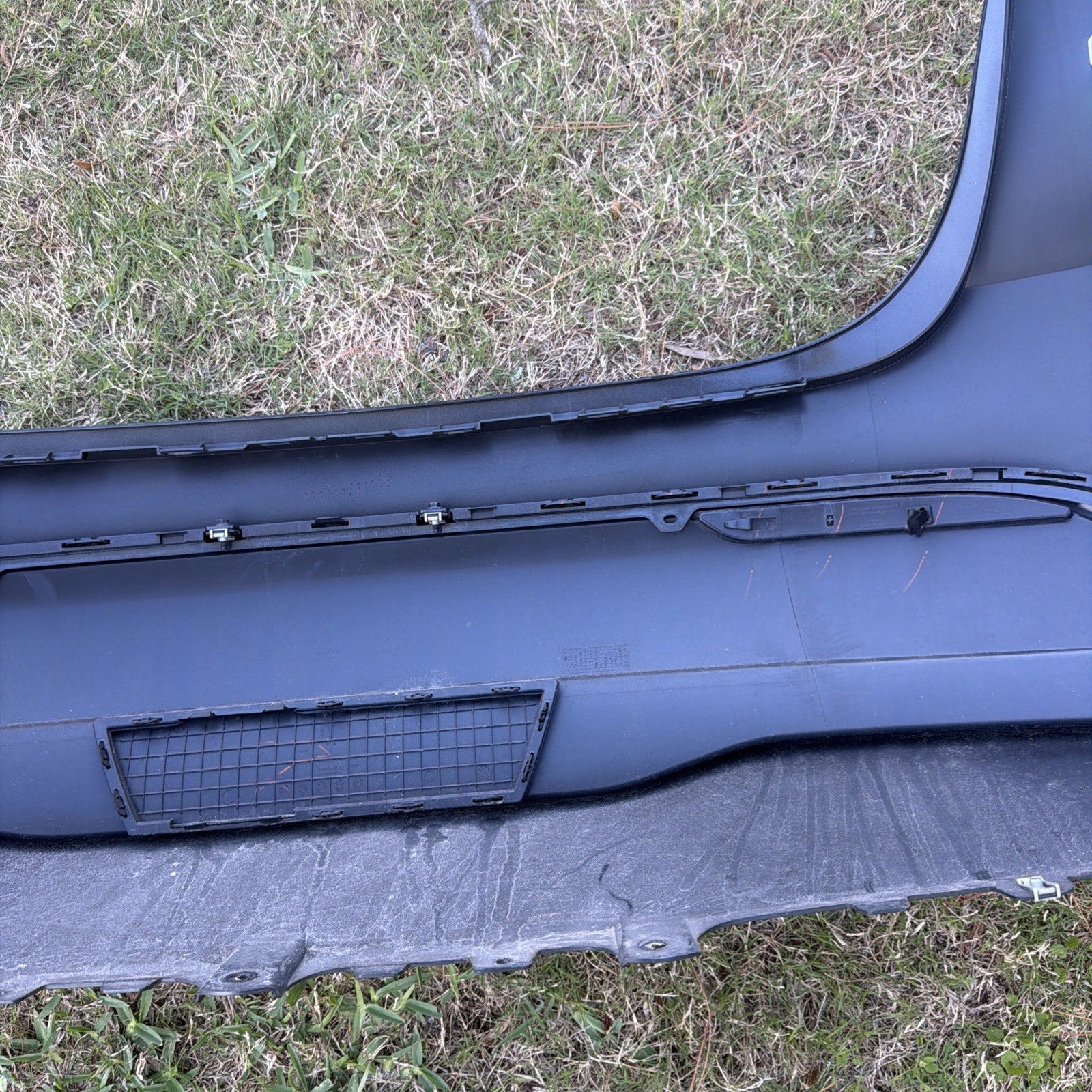 23-24 Model Y Rear Bumper Cover + Lower Valance Diffuser Gray PN01 1494005-00-B