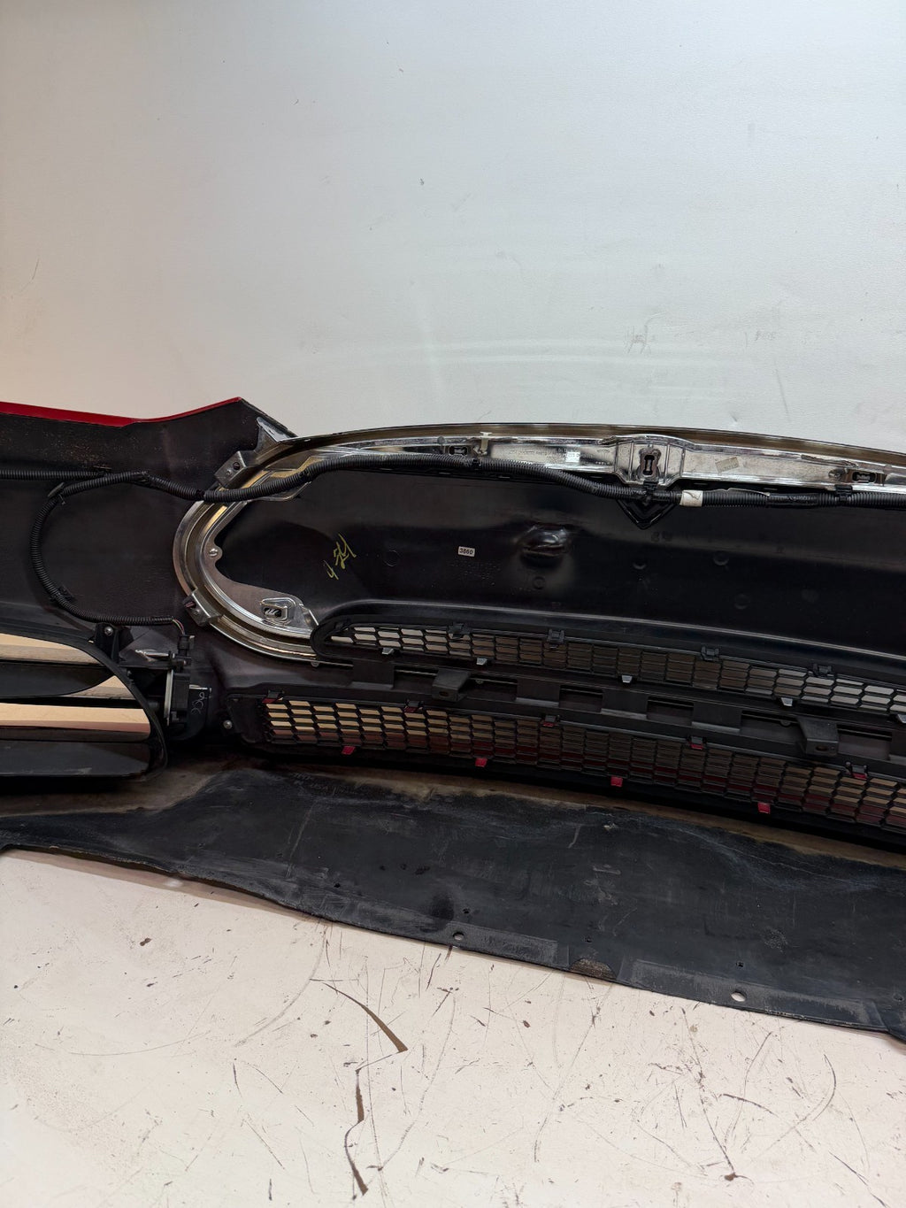 2012-2016 Tesla Model S Front Bumper Cover Complete W/ Lights OEM 1017415-00-C