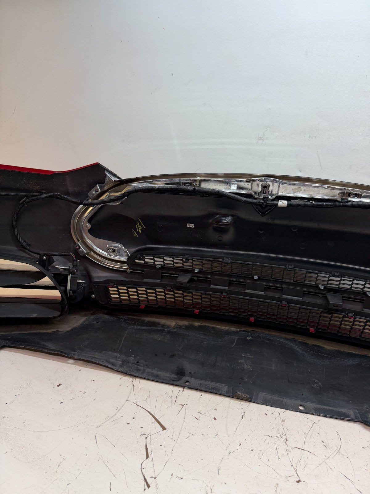 2012-2016 Tesla Model S Front Bumper Cover Complete W/ Lights OEM 1017415-00-C