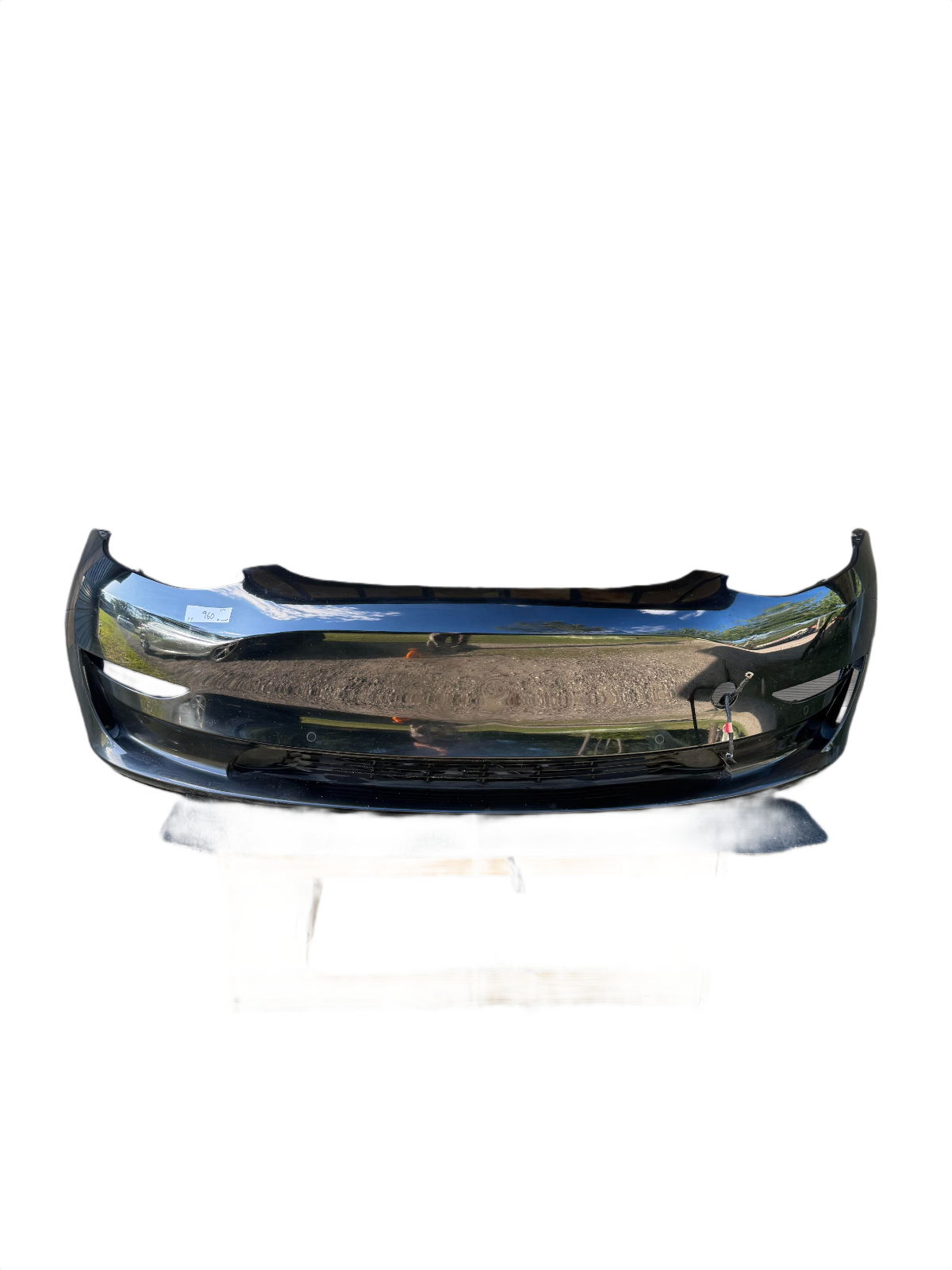 2017-2023 Tesla 3 Front Bumper Cover With Sensor Holes Black