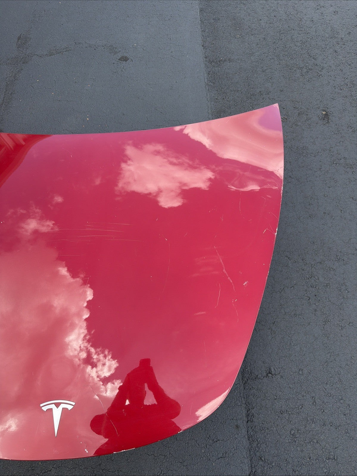 2017-2023 Tesla Model 3 M3 Front Hood Bonnet Shell Panel Cover Assy Red PPMR