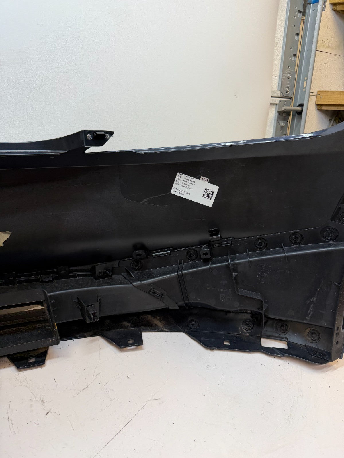 2024-2026 Tesla Model 3 Front Bumper Cover Panel W/O Sensor Holes P2005802-00-B