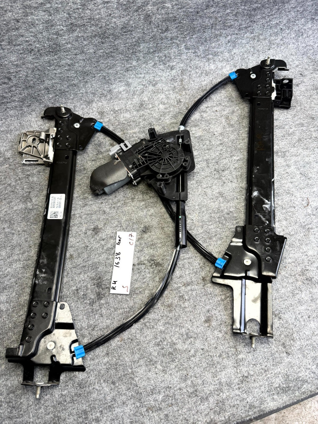 ♦️12 - 20 TESLA MODEL S REAR RIGHT DOOR WINDOW REGULATOR MOTOR OEM, 6006377-00-L