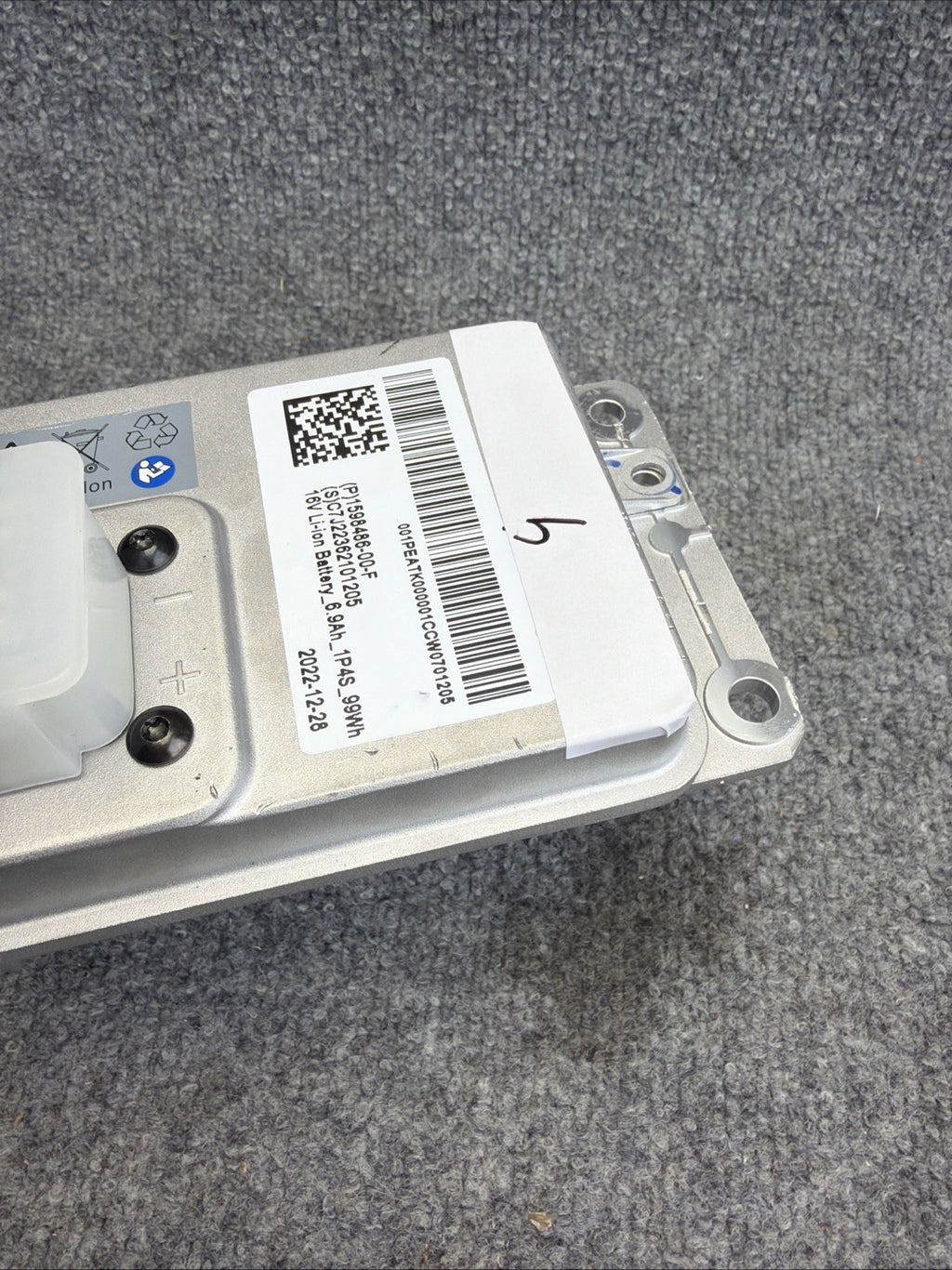 2017-2025 Tesla Model 3 Y S X 16V Li Ion Battery Assembly 1598486-00-F
