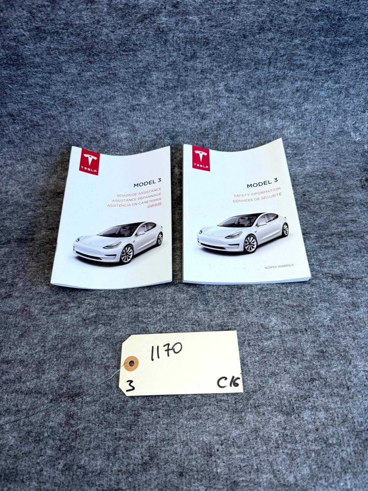 ♦️2017 - 2023 TESLA MODEL 3 OWNER'S MANUAL BOOK SET OEM